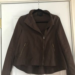 BCBG Brown Moto Jacket
